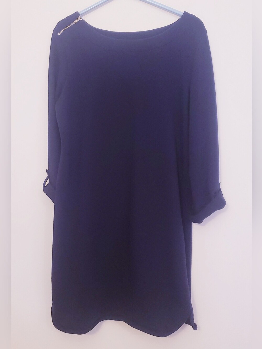 Womens Medium Navy Sweatshirt Dress